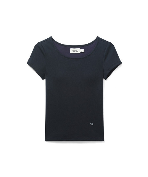 COSTUMEOCLOCK WOMAN（カスタムオクロック ウーマン）の「[キャップ内蔵] コンフォートUネックハーフTシャツ 10 COLOR COWTS001（Tシャツ/カットソー・レディース・ブラック/ダークブラウン/クリーム/ダークグレー/エメラルド/ライトグレー/ネイビー/レッド/スカイブルー/ホワイト・SMALL/MEDIUM）」の9枚目の写真