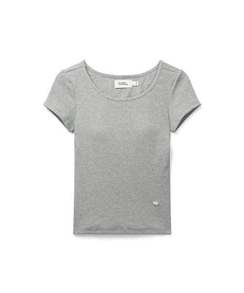 COSTUMEOCLOCK WOMAN（カスタムオクロック ウーマン）の「[キャップ内蔵] コンフォートUネックハーフTシャツ 10 COLOR COWTS001（Tシャツ/カットソー・レディース・ブラック/ダークブラウン/クリーム/ダークグレー/エメラルド/ライトグレー/ネイビー/レッド/スカイブルー/ホワイト・SMALL/MEDIUM）」の3枚目の写真