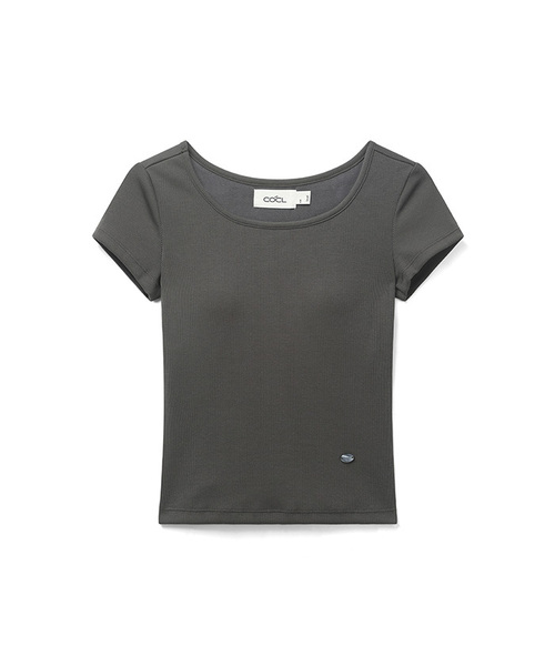 COSTUMEOCLOCK WOMAN（カスタムオクロック ウーマン）の「[キャップ内蔵] コンフォートUネックハーフTシャツ 10 COLOR COWTS001（Tシャツ/カットソー・レディース・ブラック/ダークブラウン/クリーム/ダークグレー/エメラルド/ライトグレー/ネイビー/レッド/スカイブルー/ホワイト・SMALL/MEDIUM）」の4枚目の写真
