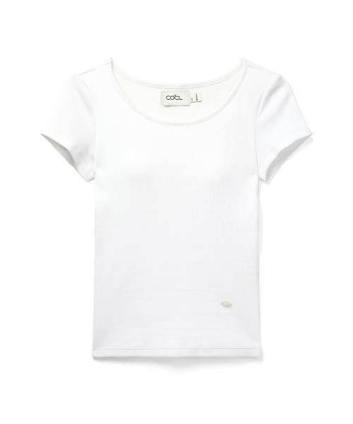 COSTUMEOCLOCK WOMAN（カスタムオクロック ウーマン）の「[キャップ内蔵] コンフォートUネックハーフTシャツ 10 COLOR COWTS001（Tシャツ/カットソー・レディース・ブラック/ダークブラウン/クリーム/ダークグレー/エメラルド/ライトグレー/ネイビー/レッド/スカイブルー/ホワイト・SMALL/MEDIUM）」の15枚目の写真
