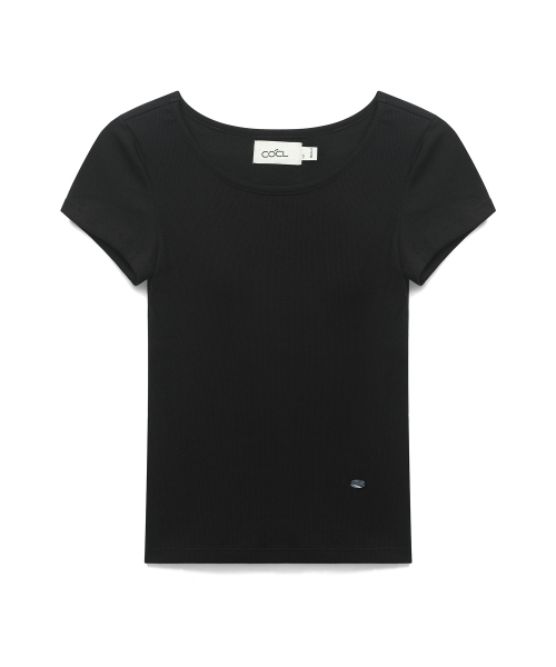 COSTUMEOCLOCK WOMAN（カスタムオクロック ウーマン）の「[キャップ内蔵] コンフォートUネックハーフTシャツ 10 COLOR COWTS001（Tシャツ/カットソー・レディース・ブラック/ダークブラウン/クリーム/ダークグレー/エメラルド/ライトグレー/ネイビー/レッド/スカイブルー/ホワイト・SMALL/MEDIUM）」の19枚目の写真