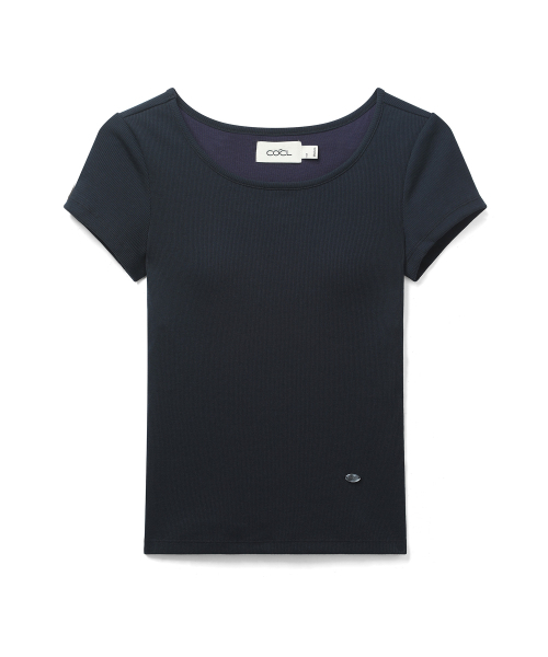COSTUMEOCLOCK WOMAN（カスタムオクロック ウーマン）の「[キャップ内蔵] コンフォートUネックハーフTシャツ 10 COLOR COWTS001（Tシャツ/カットソー・レディース・ブラック/ダークブラウン/クリーム/ダークグレー/エメラルド/ライトグレー/ネイビー/レッド/スカイブルー/ホワイト・SMALL/MEDIUM）」の20枚目の写真
