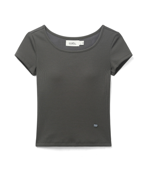 COSTUMEOCLOCK WOMAN（カスタムオクロック ウーマン）の「[キャップ内蔵] コンフォートUネックハーフTシャツ 10 COLOR COWTS001（Tシャツ/カットソー・レディース・ブラック/ダークブラウン/クリーム/ダークグレー/エメラルド/ライトグレー/ネイビー/レッド/スカイブルー/ホワイト・SMALL/MEDIUM）」の21枚目の写真