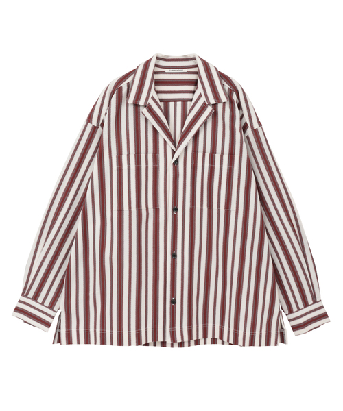 CURRENTAGE(カレンテージ)の「Multi stripe open collar shirt(MEN'S)(シャツ/ブラウス・メンズ・その他/マルチ・3)」の2枚目の写真
