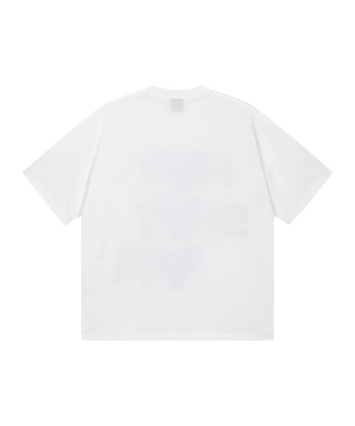 TONSIL(トンスル)の「HEY, SHUT UP! ハートグラフィック半袖Tシャツ(Tシャツ/カットソー・レディース・ホワイト・FREE)」の3枚目の写真
