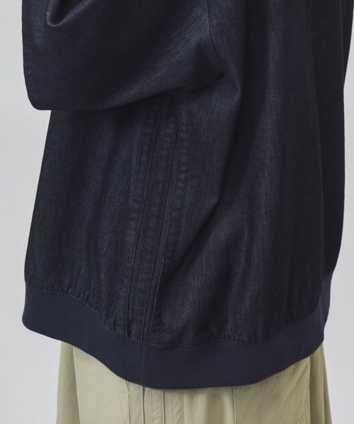 adidas(アディダス)の「【別注】アディダス adidas クールフィーリング デニム オーバーサイズ 半袖 カフヘム Tシャツ 限定コラボ(Tシャツ/カットソー・レディース・ダークブルー/サックスブルー・M/L/XL/S)」の20枚目の写真