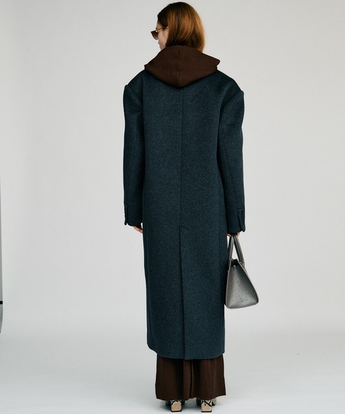 PRANK PROJECT(プランクプロジェクト)の「【2026Autumn Pre-Order】カシミヤブレンドワイドショルダーコート / Cashmere Blend Wide Shoulder Coat(チェスターコート・レディース・グレー/ブラウン/ブラック・36/38)」の9枚目の写真