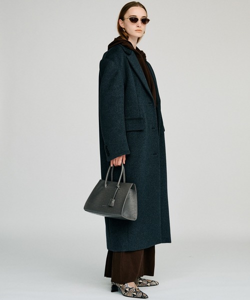 PRANK PROJECT(プランクプロジェクト)の「【2026Autumn Pre-Order】カシミヤブレンドワイドショルダーコート / Cashmere Blend Wide Shoulder Coat(チェスターコート・レディース・グレー/ブラウン/ブラック・36/38)」の10枚目の写真
