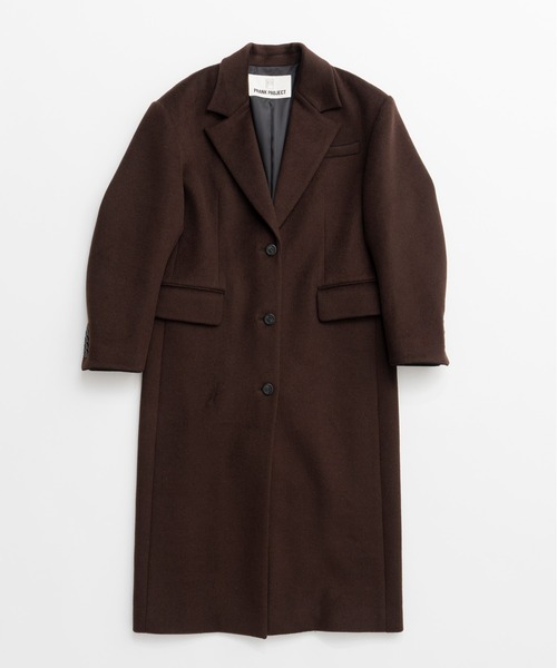 PRANK PROJECT(プランクプロジェクト)の「【2026Autumn Pre-Order】カシミヤブレンドワイドショルダーコート / Cashmere Blend Wide Shoulder Coat(チェスターコート・レディース・グレー/ブラウン/ブラック・36/38)」の11枚目の写真