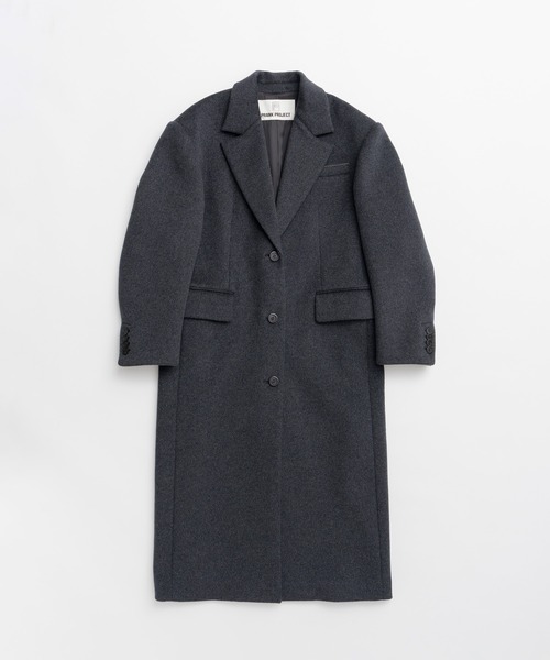 PRANK PROJECT(プランクプロジェクト)の「【2026Autumn Pre-Order】カシミヤブレンドワイドショルダーコート / Cashmere Blend Wide Shoulder Coat(チェスターコート・レディース・グレー/ブラウン/ブラック・36/38)」の12枚目の写真