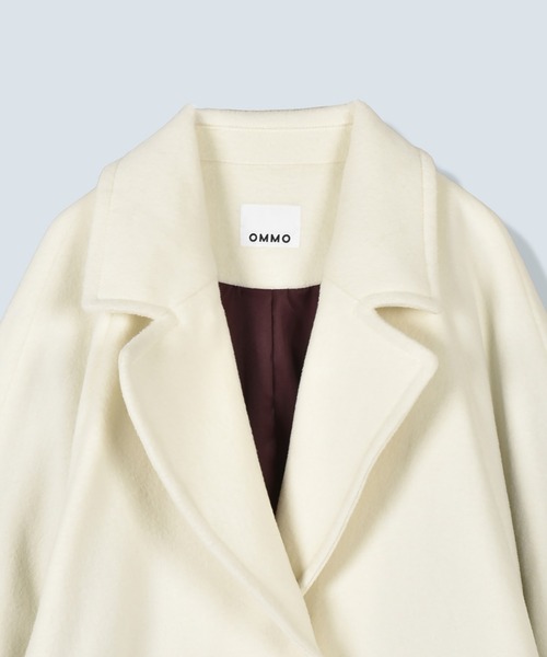 OMMO(オーエムエムオー)の「WRAP CUFF OVER COAT(その他アウター・レディース・グレー/ホワイト/ブラック・38/36)」の18枚目の写真