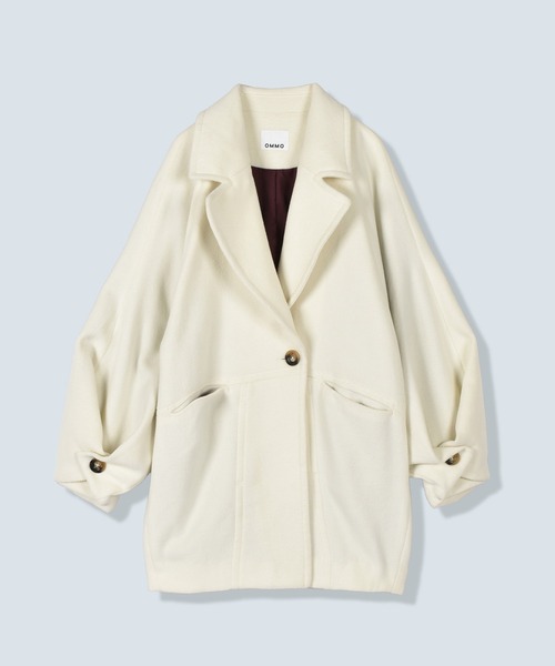 OMMO(オーエムエムオー)の「WRAP CUFF OVER COAT(その他アウター・レディース・グレー/ホワイト/ブラック・38/36)」の16枚目の写真