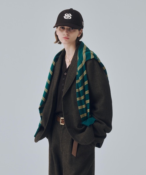 soerte（ソエルテ）の「Classic Wool Blend Tweed 3B Jacket / クラシックウールブレンド３ボタンジャケット（テーラードジャケット・メンズ・ブラウン/ブラック・1/2/3）」の15枚目の写真