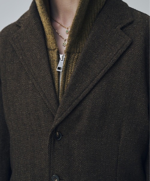 soerte（ソエルテ）の「Classic Wool Blend Tweed 3B Jacket / クラシックウールブレンド３ボタンジャケット（テーラードジャケット・メンズ・ブラウン/ブラック・1/2/3）」の8枚目の写真