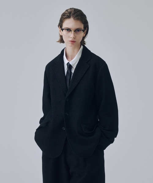 soerte（ソエルテ）の「Classic Wool Blend Tweed 3B Jacket / クラシックウールブレンド３ボタンジャケット（テーラードジャケット・メンズ・ブラウン/ブラック・1/2/3）」の17枚目の写真