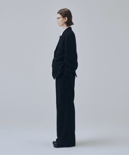 soerte（ソエルテ）の「Classic Wool Blend Tweed 3B Jacket / クラシックウールブレンド３ボタンジャケット（テーラードジャケット・メンズ・ブラウン/ブラック・1/2/3）」の21枚目の写真