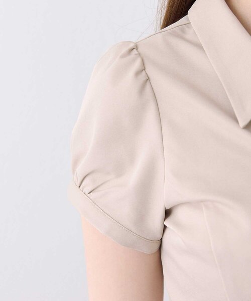 Belle Charme(ベルシャルム)の「【Belle Charme】Lace Hem Puff Tops(シャツ/ブラウス・レディース・ブラック/ベージュ・FREE)」の19枚目の写真