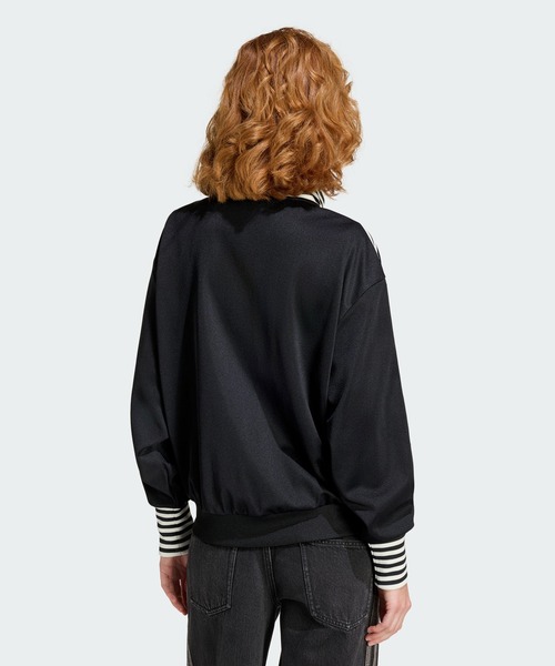 adidas(アディダス)の「ビンテージ BB TT ストライプ リブ トラックトップ / ジャージ / トラックジャケット / アディダスオリジナルス adidas Originals(ジャージ・レディース・ブラック・XX-LARGE/LARGE/MEDIUM/SMALL/X-LARGE)」の2枚目の写真
