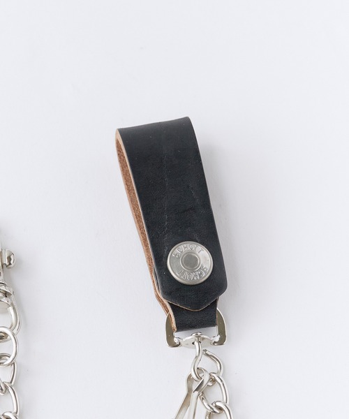 Schott（ショット）の「Schott/ショット WALLET CHAIN（ウォレットチェーン・メンズ・ブラック/ブラウン・FREE）」の9枚目の写真
