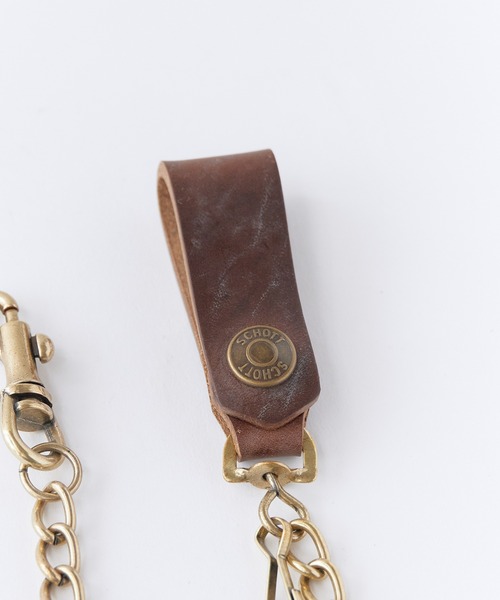 Schott（ショット）の「Schott/ショット WALLET CHAIN（ウォレットチェーン・メンズ・ブラック/ブラウン・FREE）」の8枚目の写真