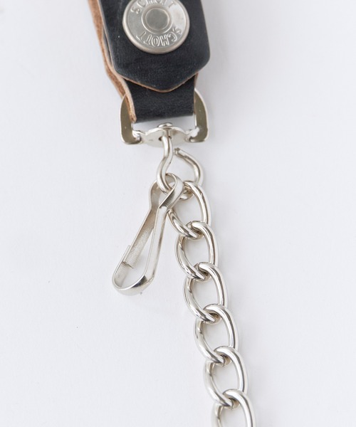 Schott（ショット）の「Schott/ショット WALLET CHAIN（ウォレットチェーン・メンズ・ブラック/ブラウン・FREE）」の5枚目の写真