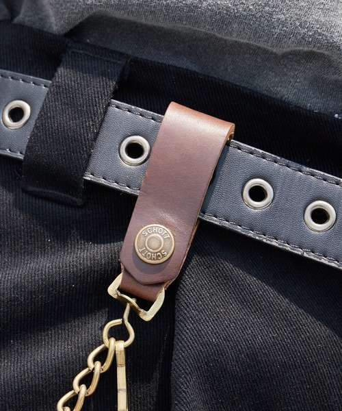 Schott（ショット）の「Schott/ショット WALLET CHAIN（ウォレットチェーン・メンズ・ブラック/ブラウン・FREE）」の10枚目の写真