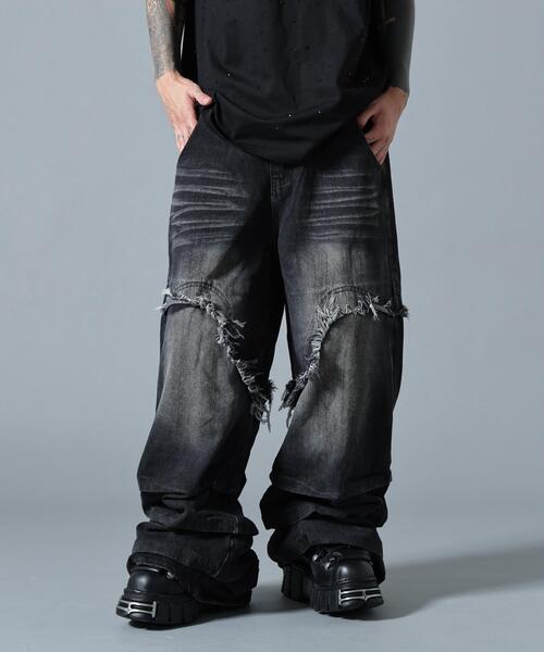BREATH（ブレス）の「【BREATH / ブレス】SUICIDE STUDS WIDE DENIM