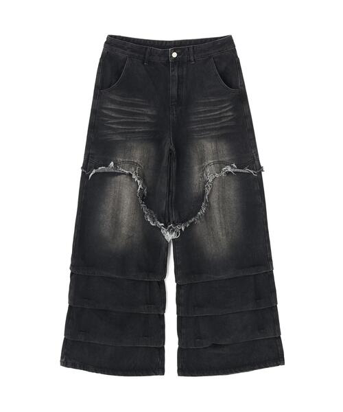 MAVYTH/メヴィス/TIERED DENIM PANTS