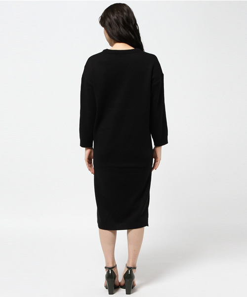 VENCEEXCHANGE（ヴァンスエクスチェンジ）の「Vネックワンピース（ワンピース・レディース・ピンク/グレー/ベージュ/ブラック・MEDIUM）」の8枚目の写真