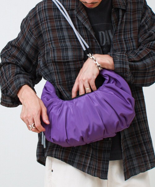 SML(エスエムエル)の「【SML/エスエムエル】CODE CROISSANT SHOULDER S ショルダーバッグ 撥水(ショルダーバッグ・メンズ・パープル・FREE)」の9枚目の写真