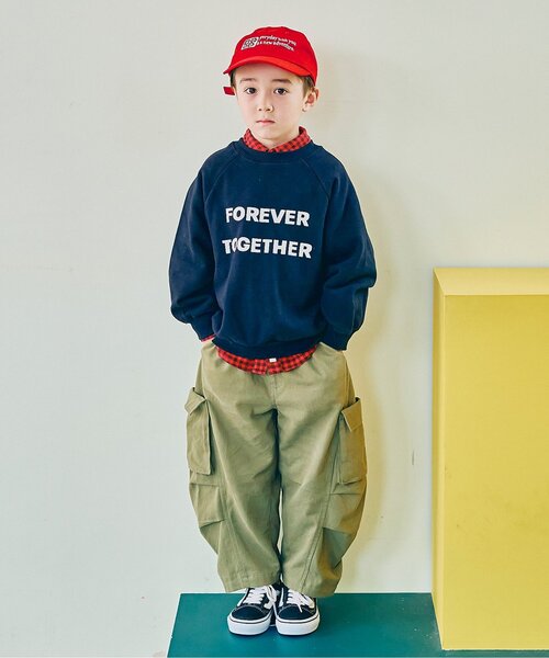 p.premier（ピードットプルミエ）の「【リンク】フランネルチェックオーバーシルエットシャツ（シャツ/ブラウス・キッズ・ブルー/グレー/イエロー/レッド・120/130/140/80/110/90/100）」の18枚目の写真