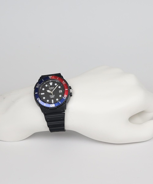 CASIO（カシオ）の「CASIO Collection / MRW-240H-1E2JF（アナログ腕時計・メンズ・ブラック×ブルー・FREE）」の5枚目の写真