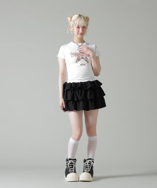 ROYAL FLASH(ロイヤルフラッシュ)の「MAVYTH/メヴィス/FRILL SKIRT(スカート・レディース・ホワイト/ブラック/グレー・L/M)」の17枚目の写真