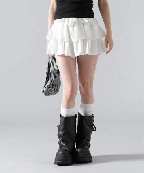 ROYAL FLASH(ロイヤルフラッシュ)の「MAVYTH/メヴィス/FRILL SKIRT(スカート・レディース・ホワイト/ブラック/グレー・L/M)」の10枚目の写真