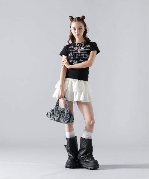 ROYAL FLASH(ロイヤルフラッシュ)の「MAVYTH/メヴィス/FRILL SKIRT(スカート・レディース・ホワイト/ブラック/グレー・L/M)」の12枚目の写真
