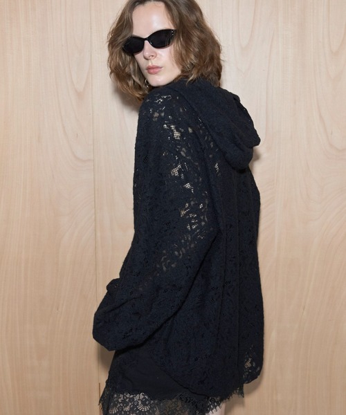 JOSE MOON(ジョゼムーン)の「HOODIE LACE SHIRTS(シャツ/ブラウス・レディース・レッド/ブラック/ホワイト/ブラウン・FREE)」の21枚目の写真