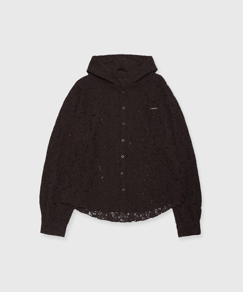 JOSE MOON(ジョゼムーン)の「HOODIE LACE SHIRTS(シャツ/ブラウス・レディース・レッド/ブラック/ホワイト/ブラウン・FREE)」の10枚目の写真