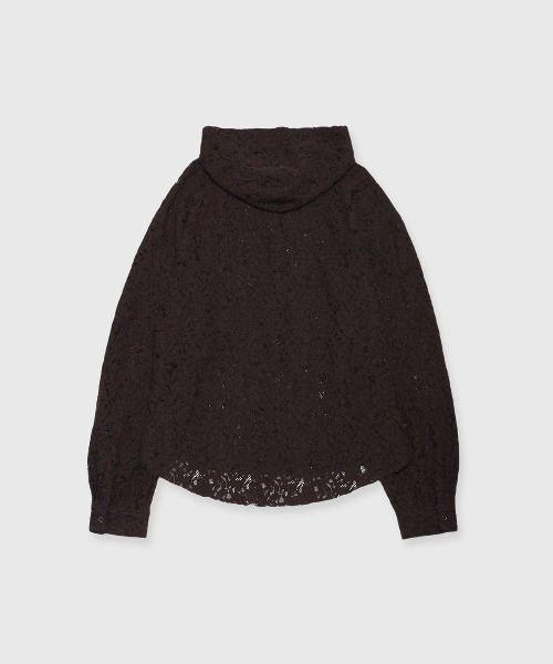 JOSE MOON(ジョゼムーン)の「HOODIE LACE SHIRTS(シャツ/ブラウス・レディース・レッド/ブラック/ホワイト/ブラウン・FREE)」の11枚目の写真