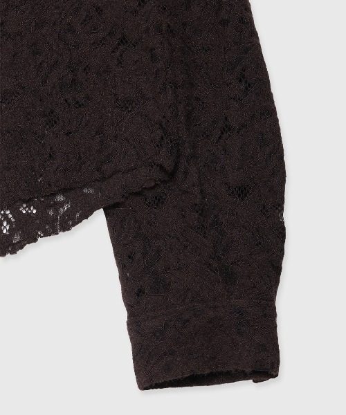 JOSE MOON(ジョゼムーン)の「HOODIE LACE SHIRTS(シャツ/ブラウス・レディース・レッド/ブラック/ホワイト/ブラウン・FREE)」の5枚目の写真