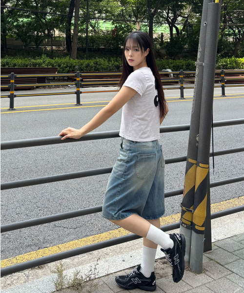JUAN HOMME（ジュアンオム）の「ウォッシュドバミューダデニムパンツ（ブルー）（デニムパンツ・メンズ・その他・SMALL/MEDIUM/LARGE）」の8枚目の写真