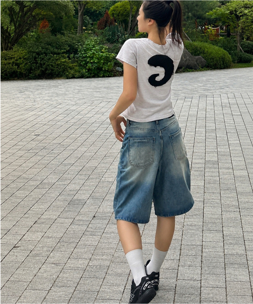 JUAN HOMME（ジュアンオム）の「ウォッシュドバミューダデニムパンツ（ブルー）（デニムパンツ・メンズ・その他・SMALL/MEDIUM/LARGE）」の10枚目の写真