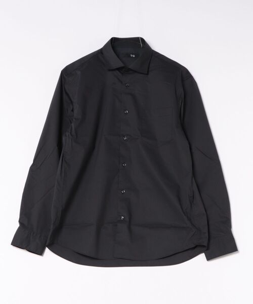 TAKA-Q(タカキュー)の「シャツ 長袖 メンズ ストレッチ 綿混 ブロード ワイドカラー プリント 総柄 ゼブラ(シャツ/ブラウス・メンズ・ブラック・LARGE/X-LARGE/MEDIUM)」の13枚目の写真