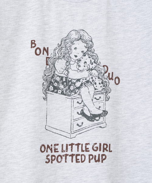 MILLO WOMEN（ミロウーマン）の「リトルポートレートTシャツ [ホワイトメランジ]（Tシャツ/カットソー・レディース・その他・ONE SIZE）」の6枚目の写真