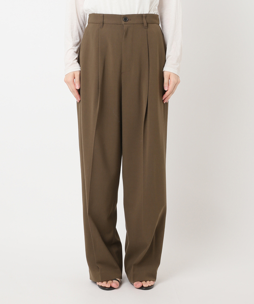 B.C STOCK(ベーセーストック)の「手洗い可 / BASICトラウザーパンツ(スラックス・レディース・ブラウン/チャコールグレー/ブラック・MEDIUM/SMALL)」の4枚目の写真