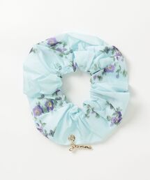 ARKnets（アークネッツ）の「GANNI / ガニー：【レディース】Scrunchie Printed Blue：B3020219[ANN]（シュシュ）」