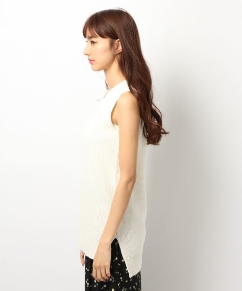 Heather（ヘザー）の「アゼアミスリットノースリーブ　716287（ニット/セーター・レディース・オフホワイト/キャメル/カーキ・FREE）」の7枚目の写真
