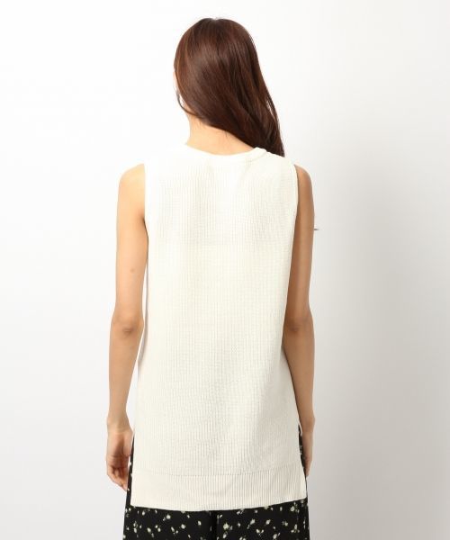 Heather（ヘザー）の「アゼアミスリットノースリーブ　716287（ニット/セーター・レディース・オフホワイト/キャメル/カーキ・FREE）」の8枚目の写真