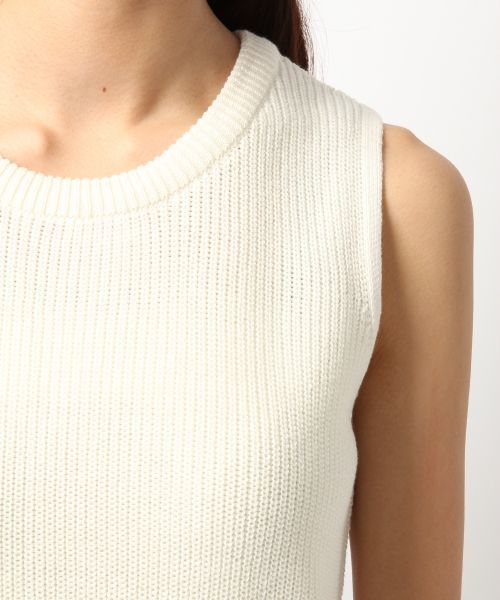 Heather（ヘザー）の「アゼアミスリットノースリーブ　716287（ニット/セーター・レディース・オフホワイト/キャメル/カーキ・FREE）」の10枚目の写真