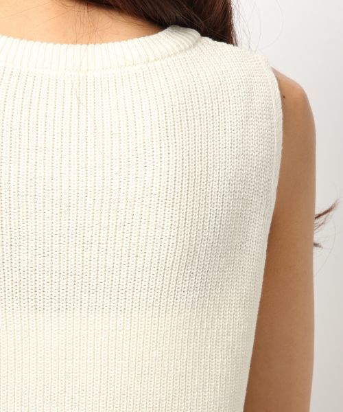 Heather（ヘザー）の「アゼアミスリットノースリーブ　716287（ニット/セーター・レディース・オフホワイト/キャメル/カーキ・FREE）」の12枚目の写真