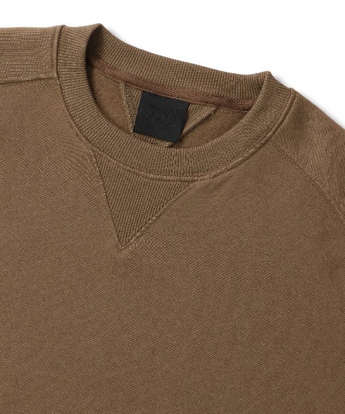 DAIWA PIER39（ダイワピア39）の「DAIWA PIER39 TECH SWEAT CREW FREEDOM SLEEVE ダイワピア39 テックスウェットクルーフリーダムスリーヴ（スウェット・メンズ・ヘザーグレー/ブラック/イエロー/ライトブラウン・X-LARGE/LARGE/MEDIUM/SMALL）」の10枚目の写真